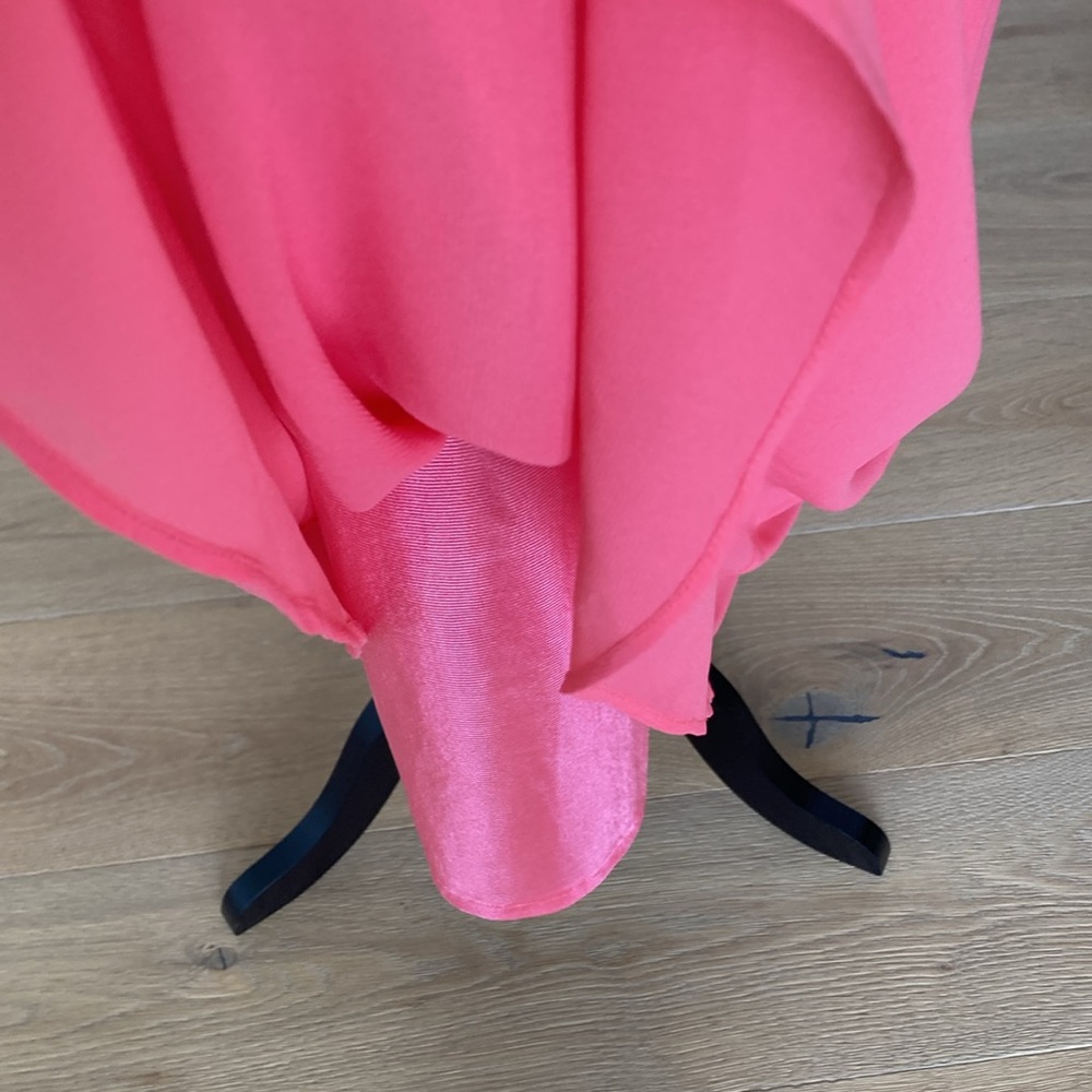 Vintage New Coral One Shoulder Cocktail  Dress - Picture 8 of 12